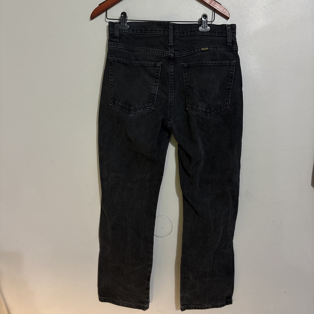 Rustler Mens Black Jeans 32x30 Straight Leg Cotton Made Mexico
